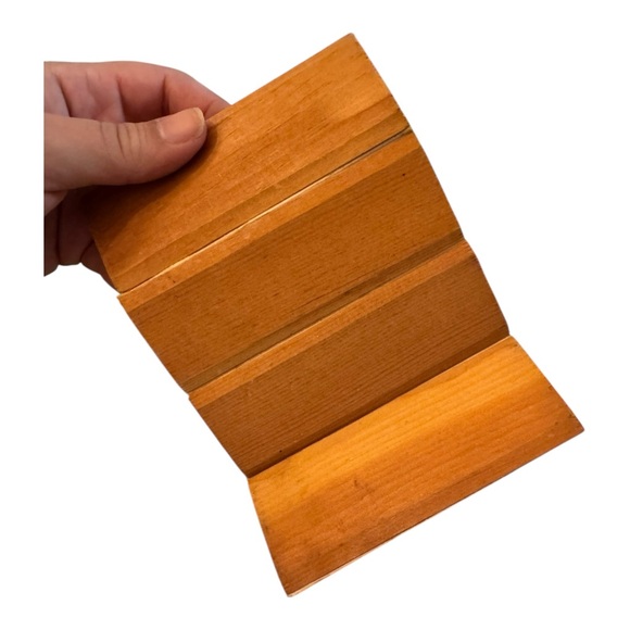 Vintage Japanese four-panel folding screen Folding Divider Miniature - Picture 4 of 6